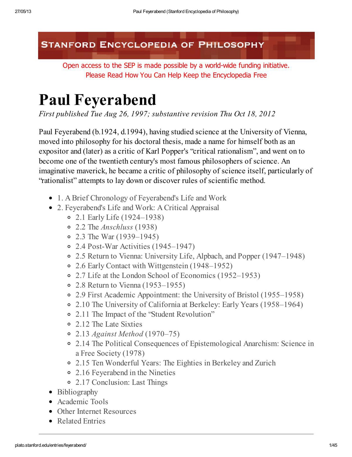 Paul Feyerabend